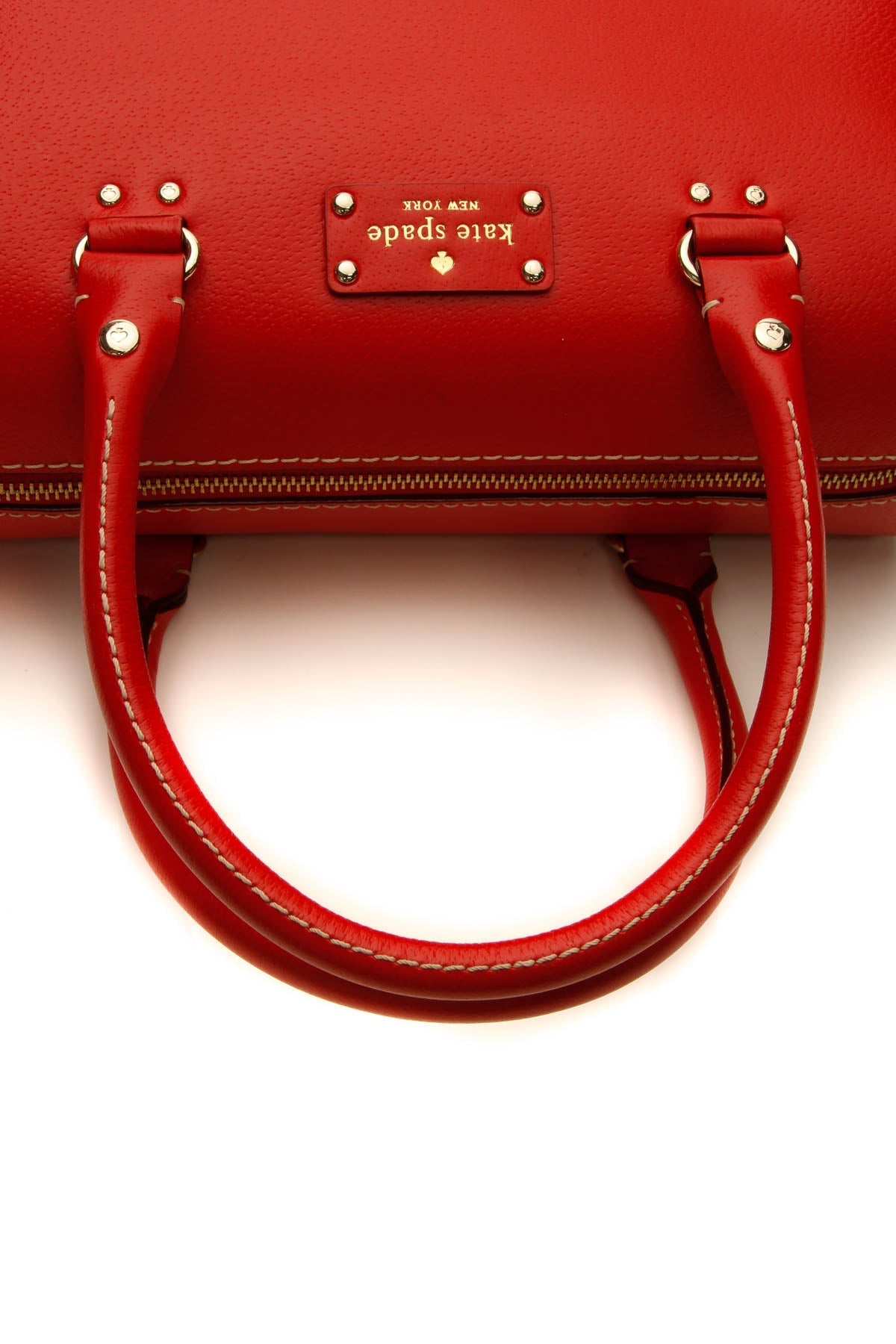 Top Handle Boston Bag - Red