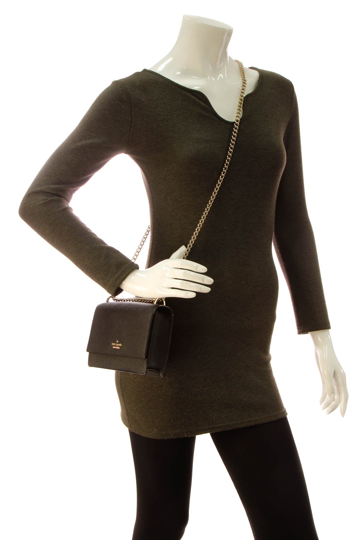 Chain Crossbody Bag - Black