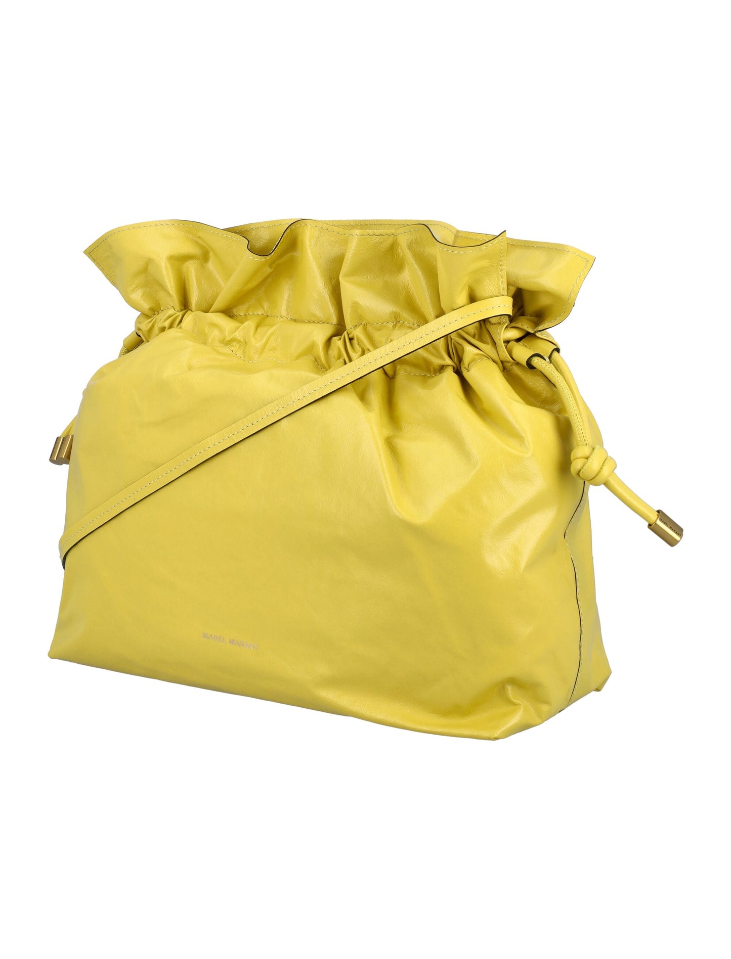 Isabel Marant Ailey Logo Embossed Shoulder Bag