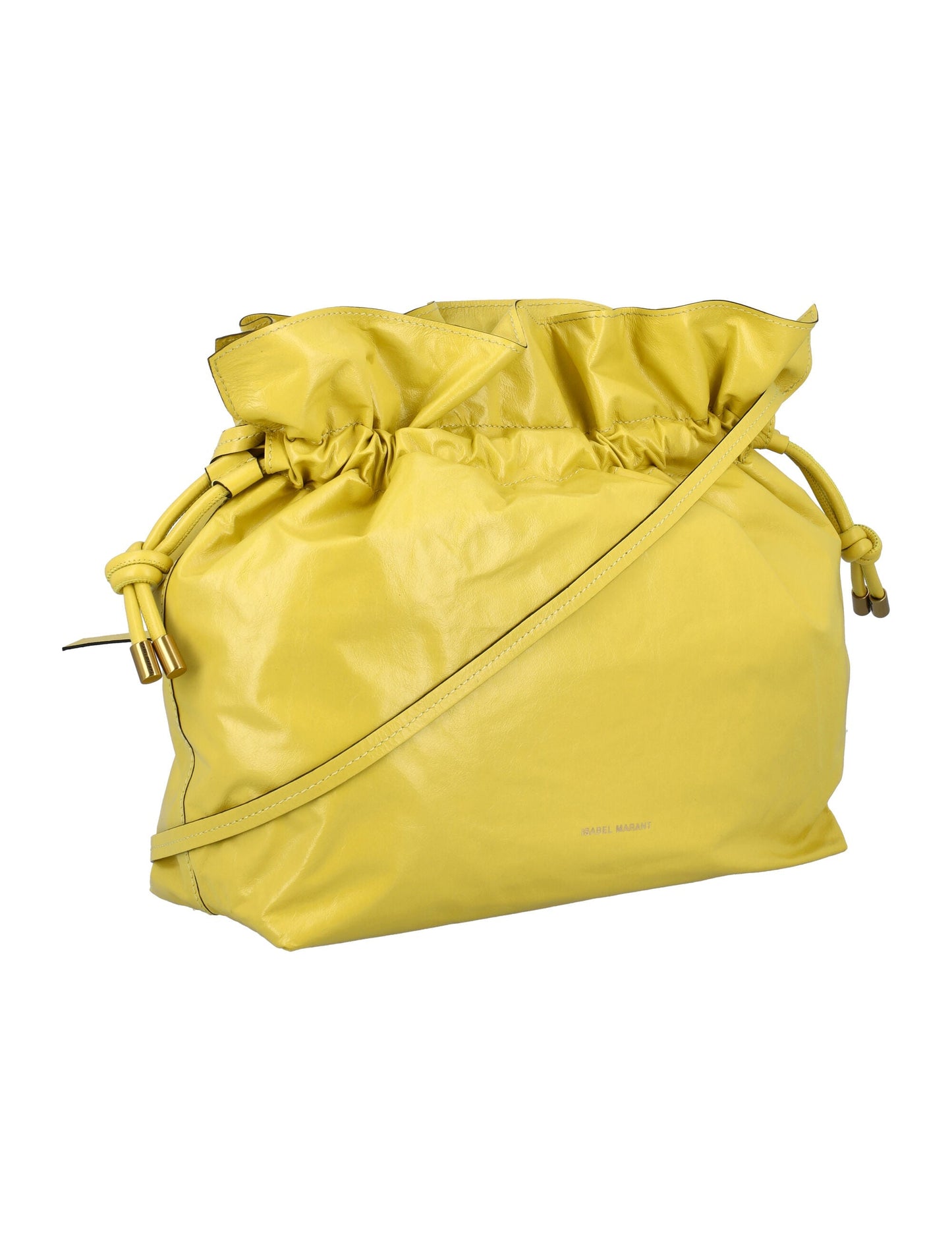 Isabel Marant Ailey Logo Embossed Shoulder Bag