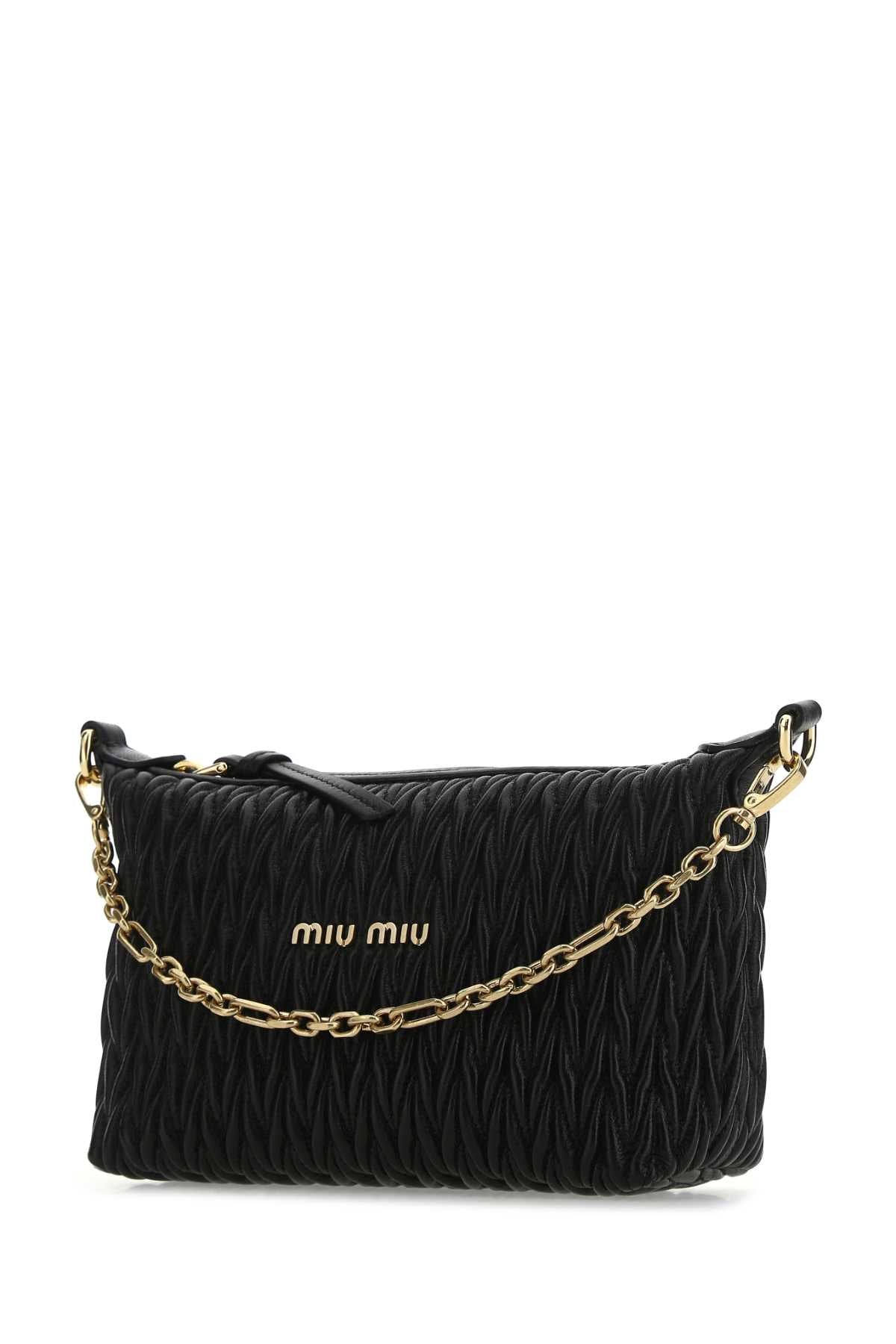 Miu Miu Spirit Logo Plaque Shoulder Bag