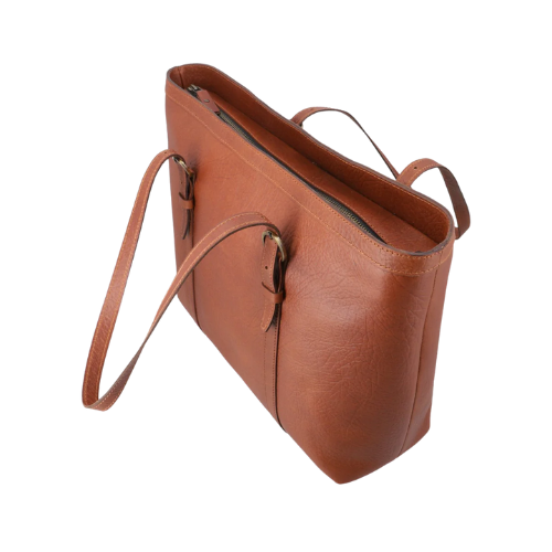 Rustic Elegance Leather Tote