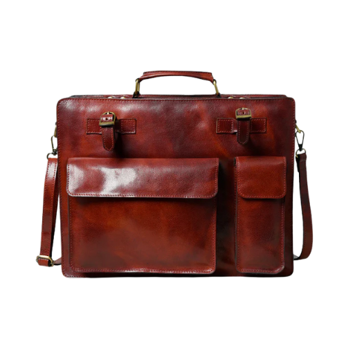 OxBlood Prestige Leather Briefcase