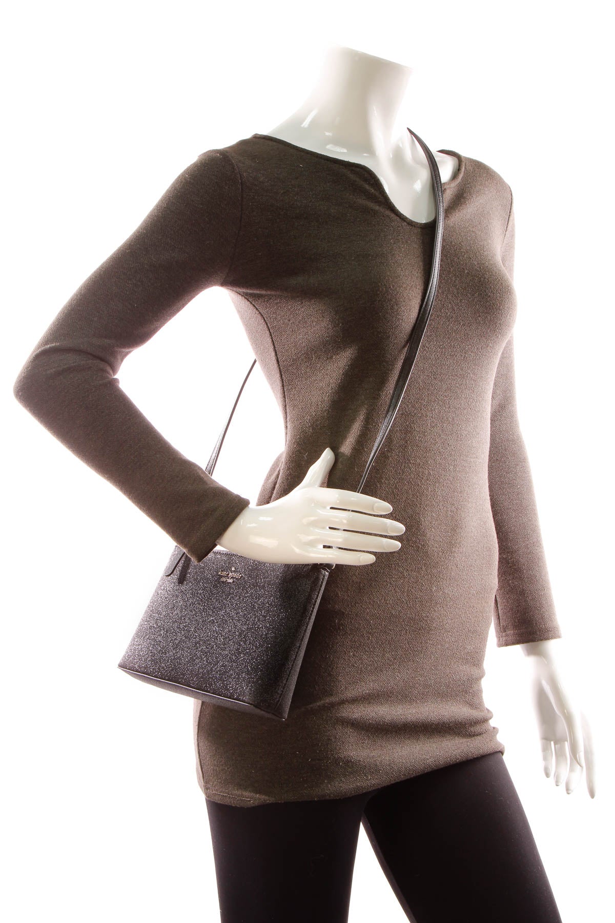 Joeley Glitter Crossbody Bag - Black