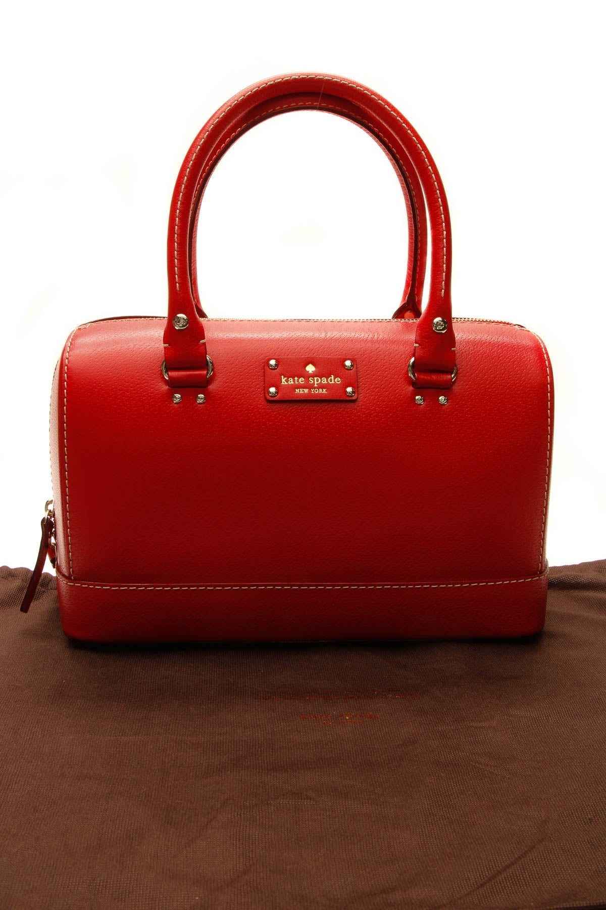 Top Handle Boston Bag - Red