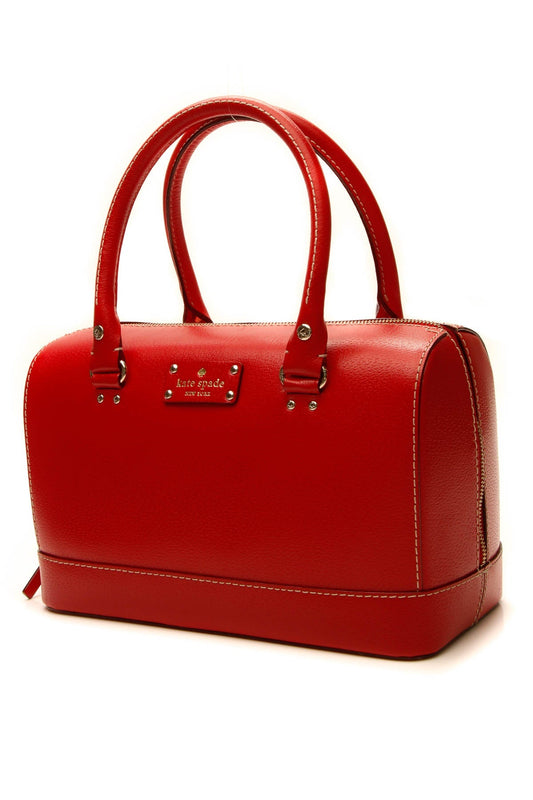 Top Handle Boston Bag - Red