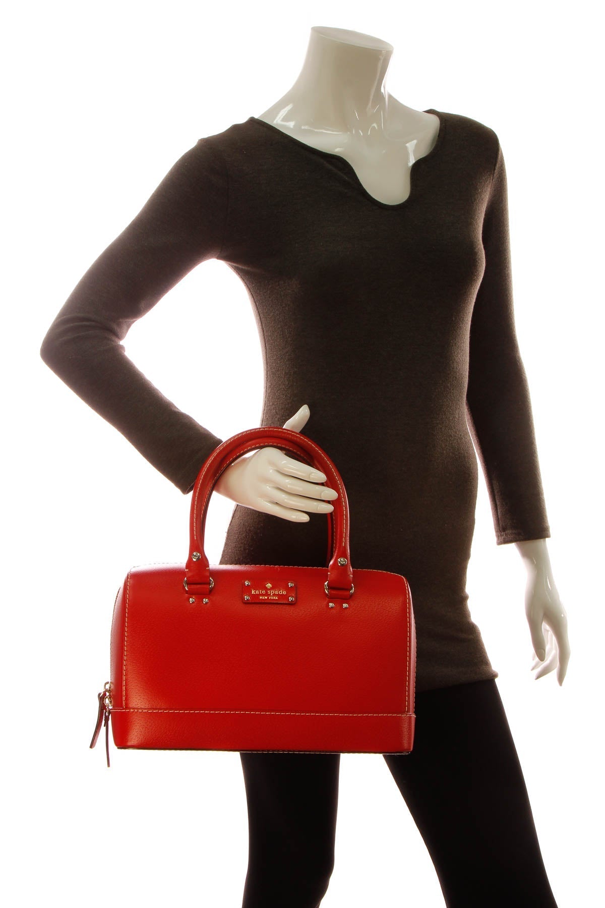 Top Handle Boston Bag - Red