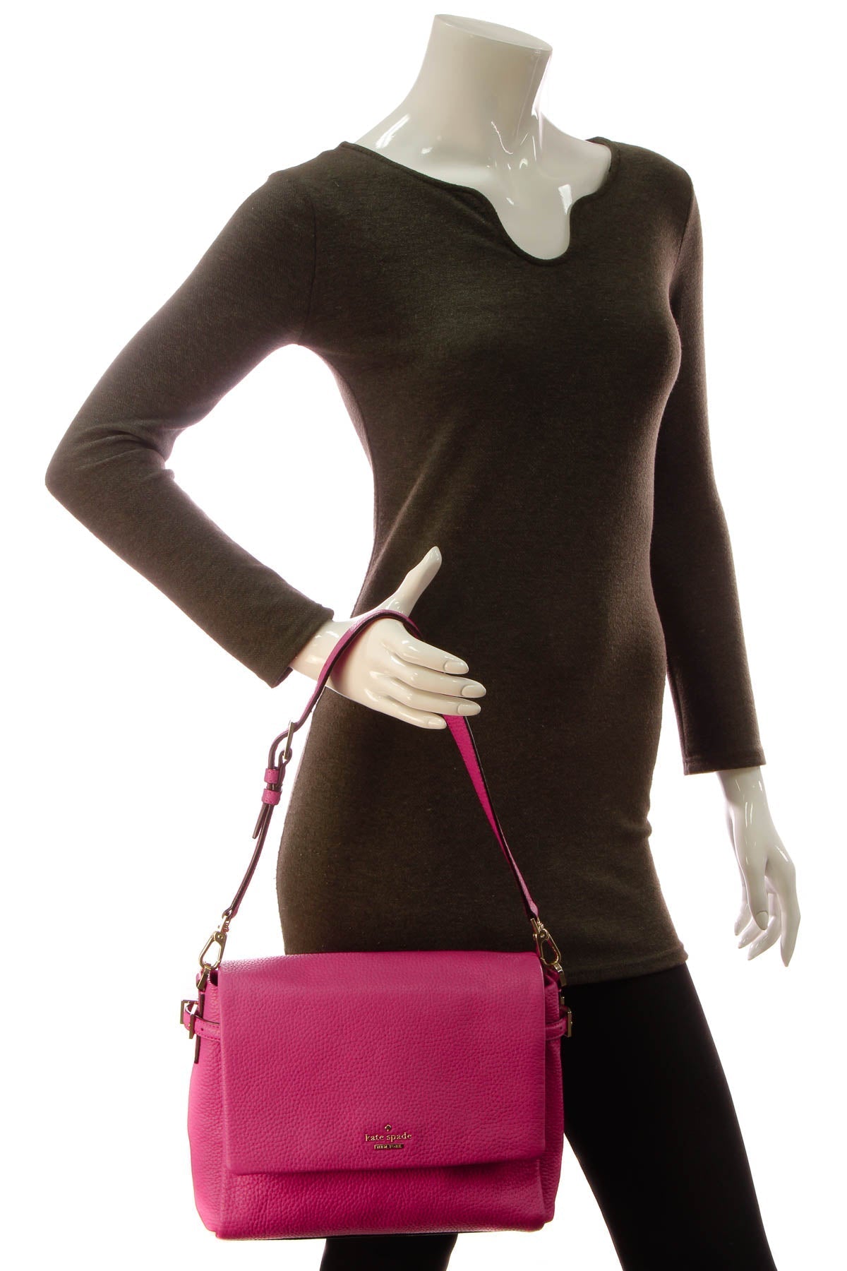 Flap Shoulder Bag - Hot Pink