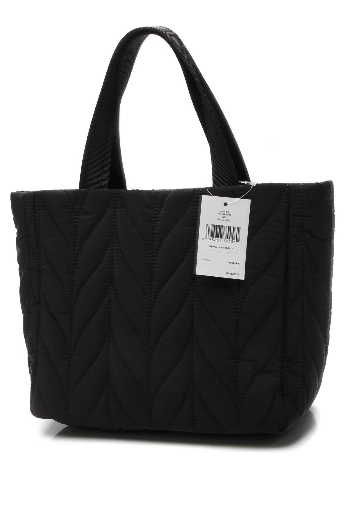Ellie Nylon Small Tote Bag - Black