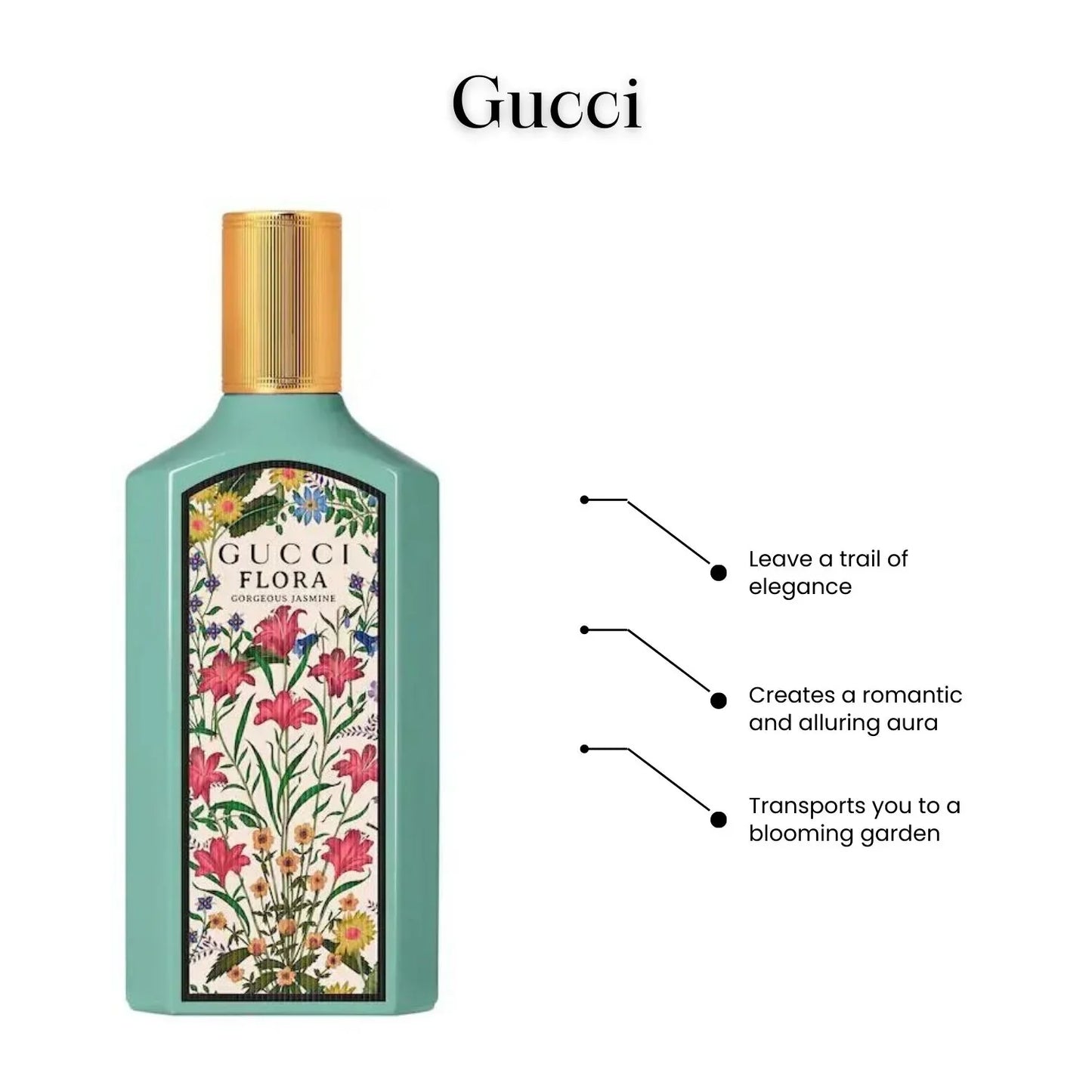 Gucci Ladies Flora Gorgeous Jasmine EDP Spray 1.7 oz