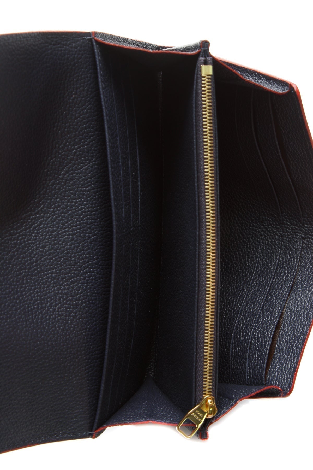 Empreinte Sarah Wallet - Marine Rouge