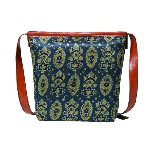 Boho Chic Indigo Canvas Bag