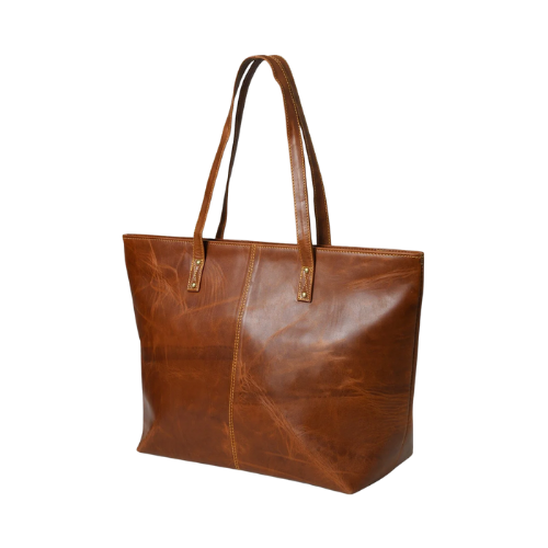 Chestnut Elegance Leather Tote