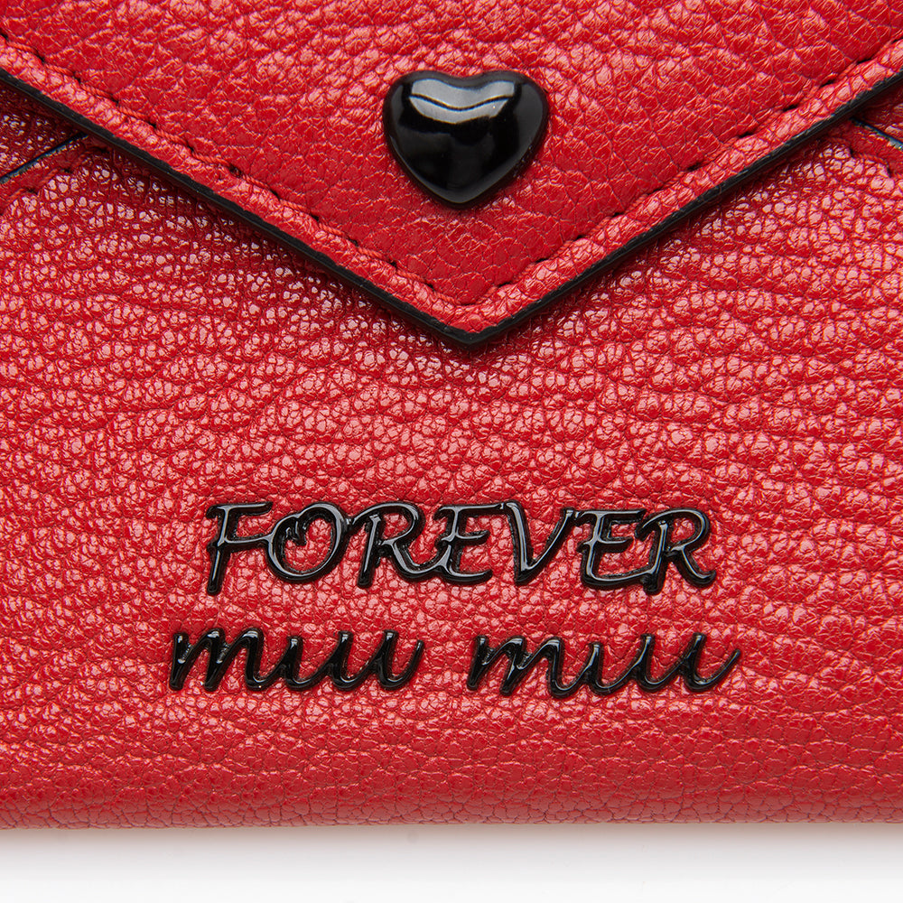 Miu Miu Goat Leather Madras Forever Envelope Pouch (SHF-12288)