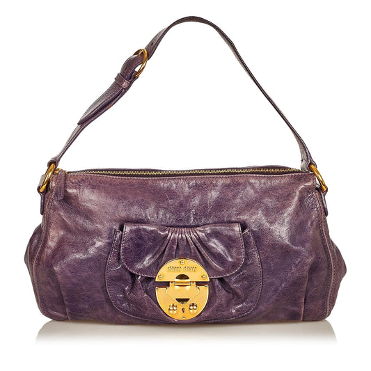 Miu Miu Leather Shoulder Bag (SHG-25234)