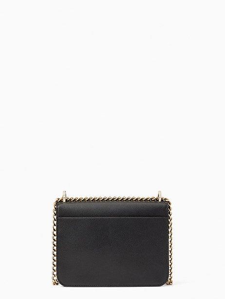 Remi Flap Chain Crossbody Black