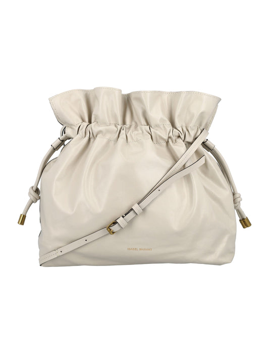 Isabel Marant Ailey Logo Embossed Shoulder Bag