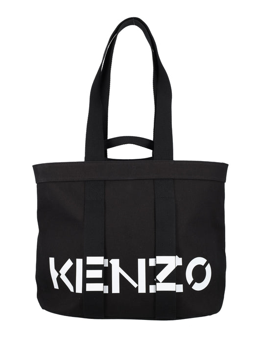 Kenzo Logo Printed Tote Bag
