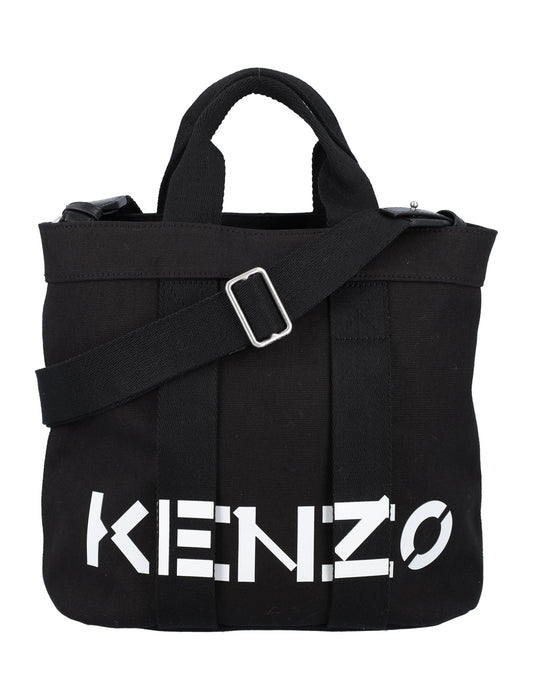 Kenzo Logo Printed Small Tote Bag