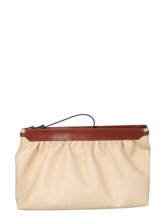 Isabel Marant Luz Ruched Zipped Pouch Bag