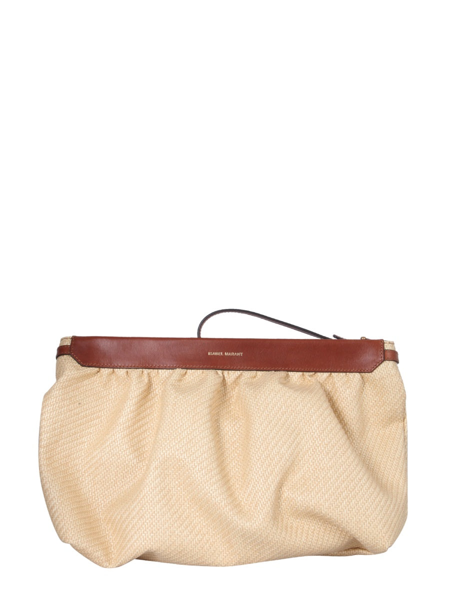 Isabel Marant Luz Ruched Zipped Pouch Bag