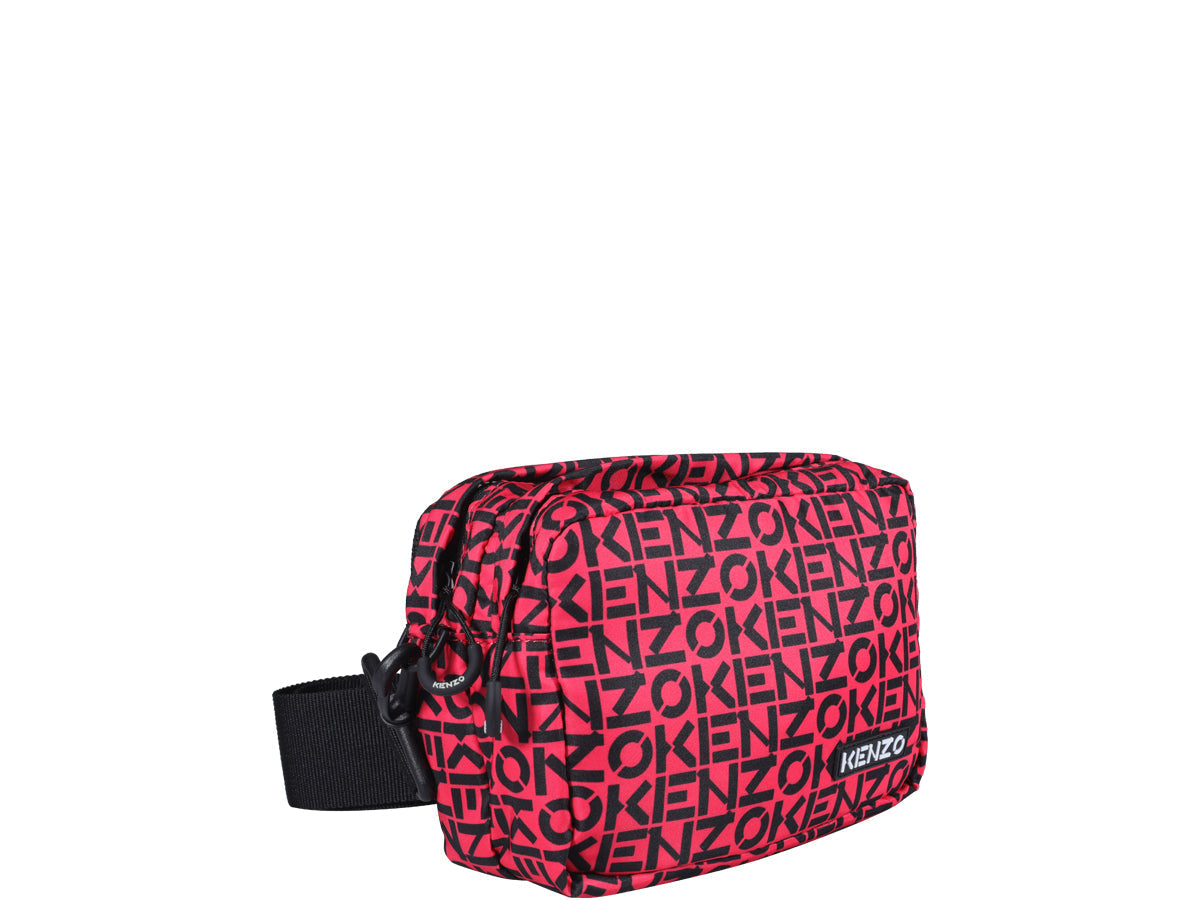 Kenzo Allover Logo Printed Zipped Belt Bag