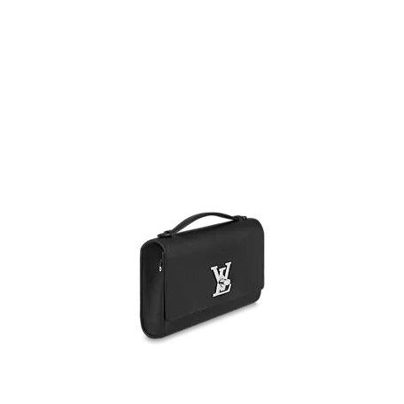 Louis Vuitton LOCKME CLUTCH Black