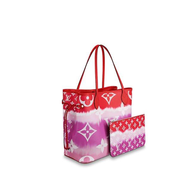 Louis Vuitton ESCALE NEVERFULL MM Red
