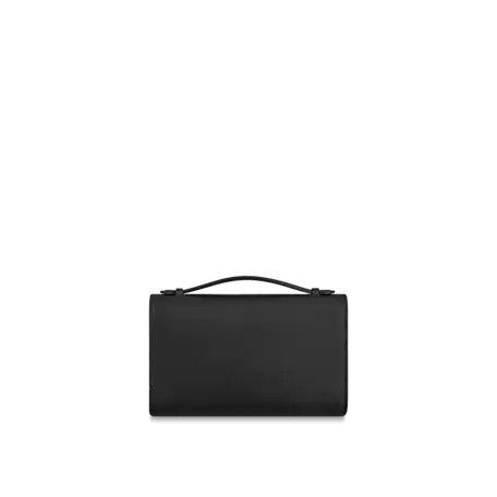 Louis Vuitton LOCKME CLUTCH Black