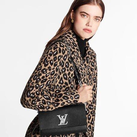 Louis Vuitton LOCKME CLUTCH Black