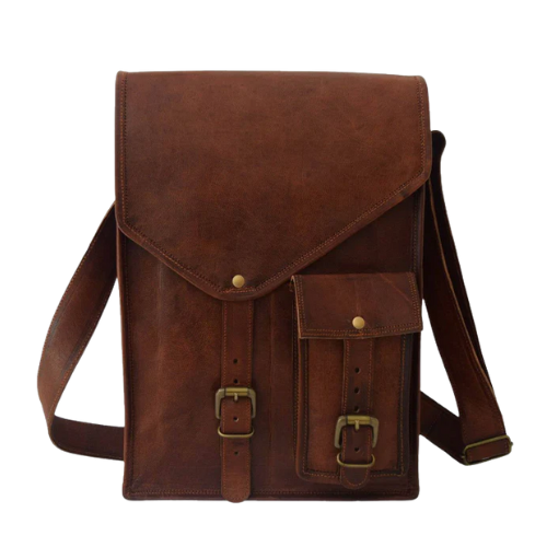 Handcrafted Brown Leather Vintage Bag